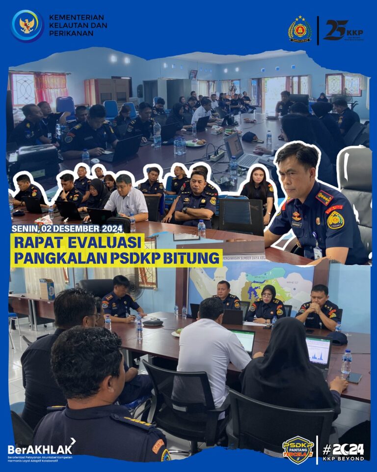 Rapat Evaluasi Pangkalan PSDKP Bitung