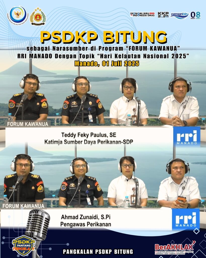 Pangkalan PSDKP Bitung Diundang Sebagai Narasumber dalam Program Siaran Forum Kawanua
