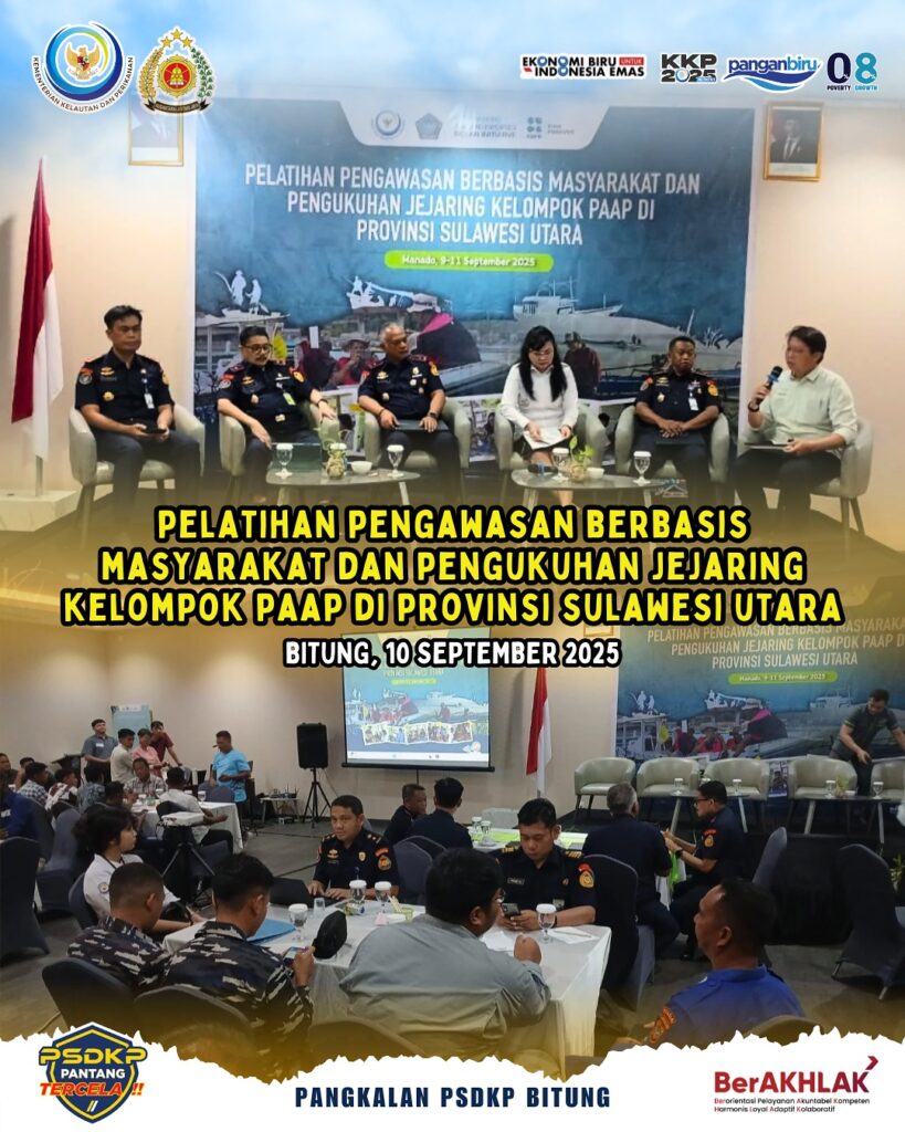 Pelatihan Pengawasan Berbasis Masyarakat dan Pengukuhan Jejaring Kelompok PAAP di Provinsi Sulawesi Utara