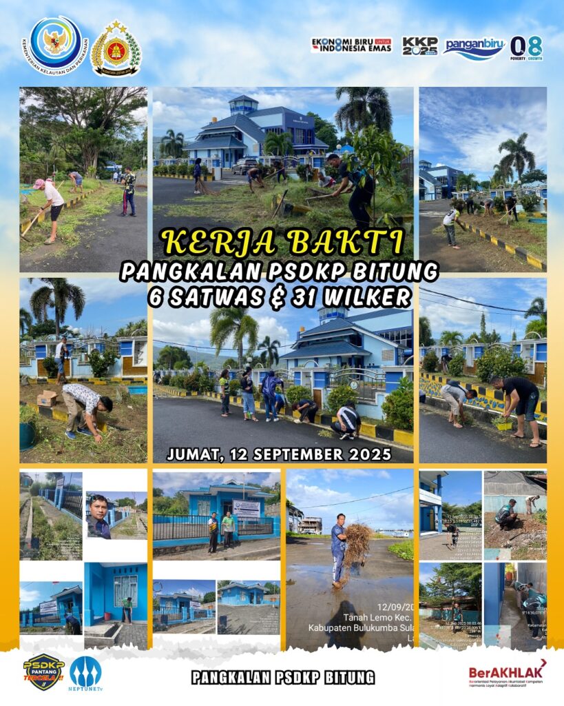 Kerja Bakti Pangkalan PSDKP Bitung