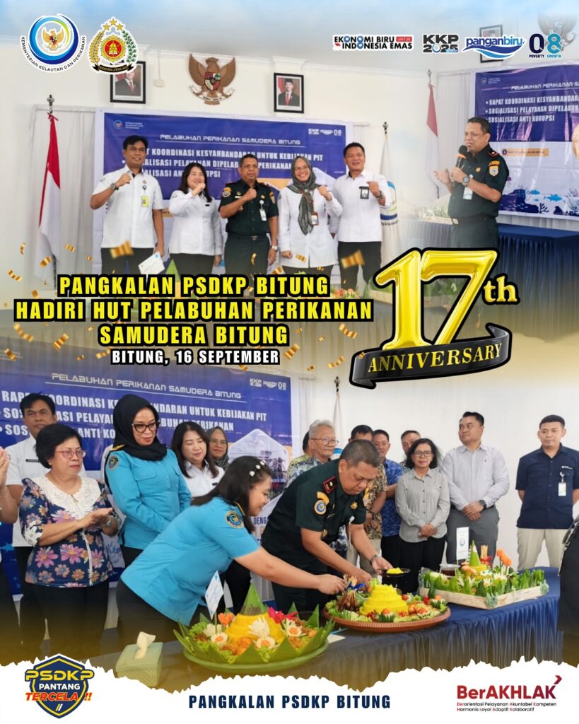 Pangkalan PSDKP Bitung Menghadiri Perayaan Hari Ulang Tahun Pelabuhan Perikanan Samudera (PPS) Bitung