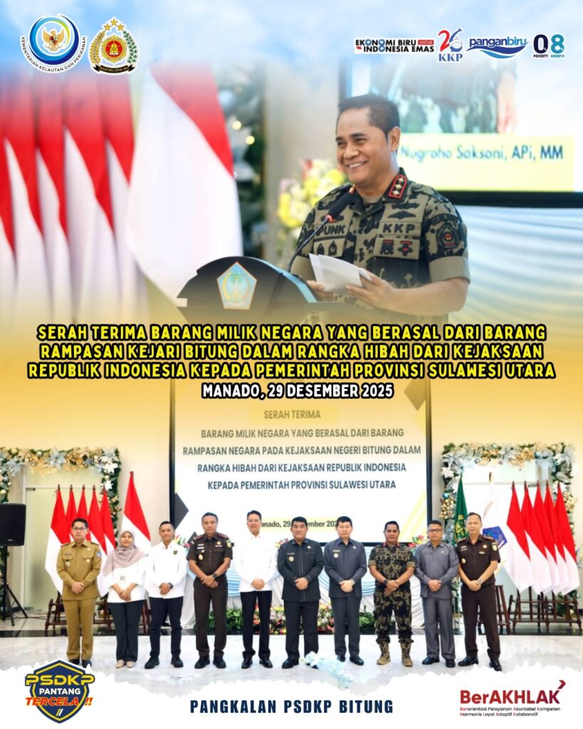 Serah Terima Barang Milik Negara (BMN) yang Berasal dari Barang Rampasan Kejaksaan Negeri Bitung