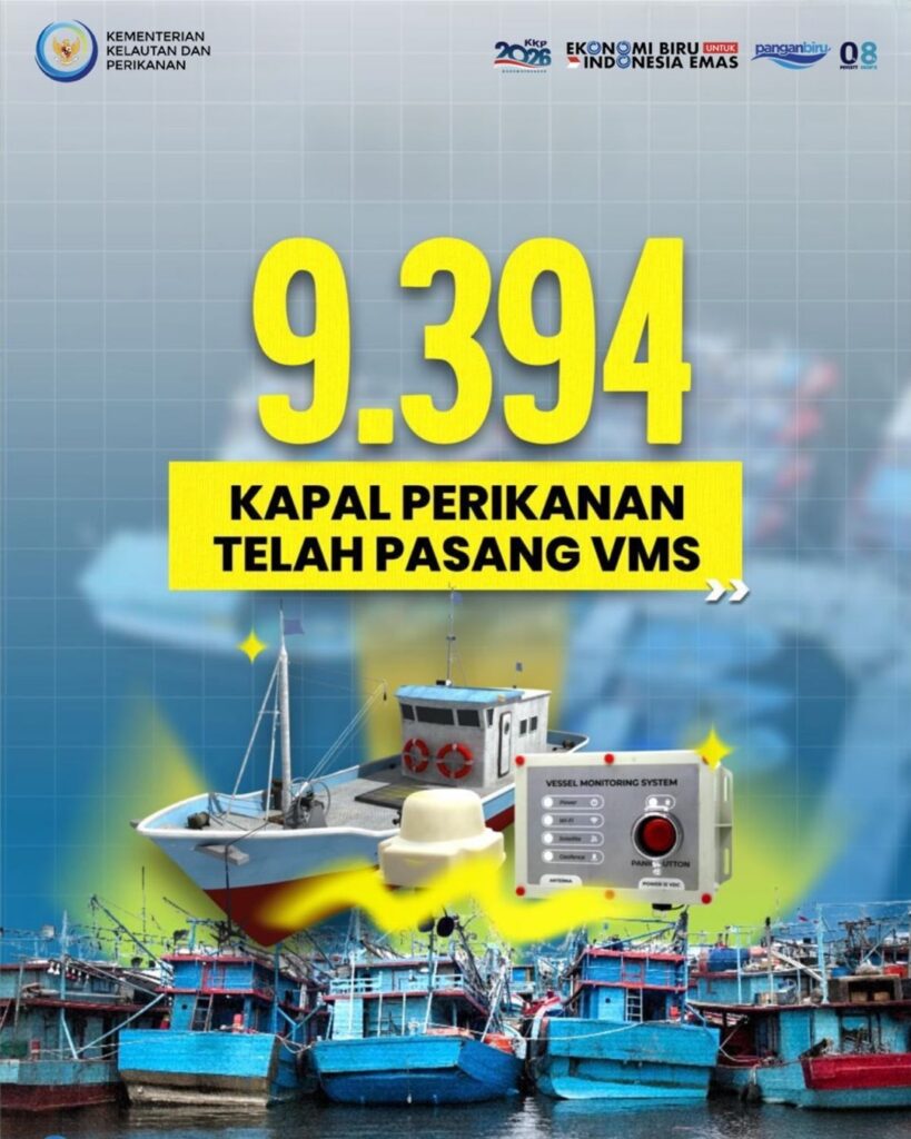 9.394 Kapal Perikanan Sudah Pasang VMS