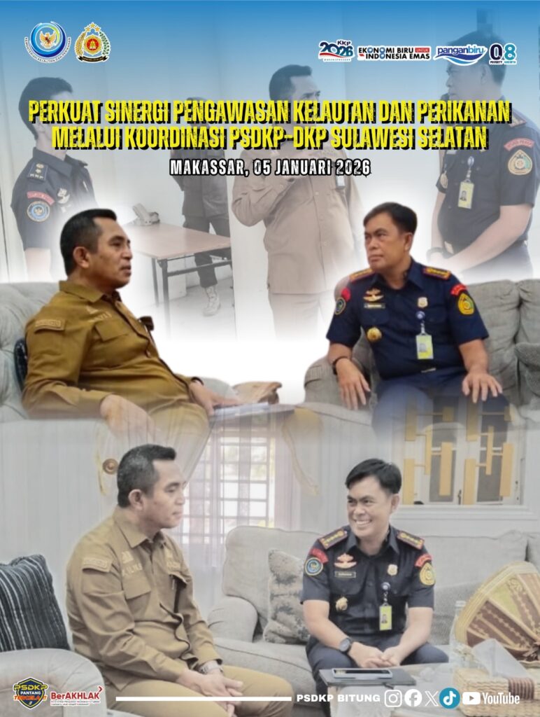 Perkuat Sinergi Pengawasan Kelautan dan Perikanan PSDKP-DKP Sulawesi Selatan