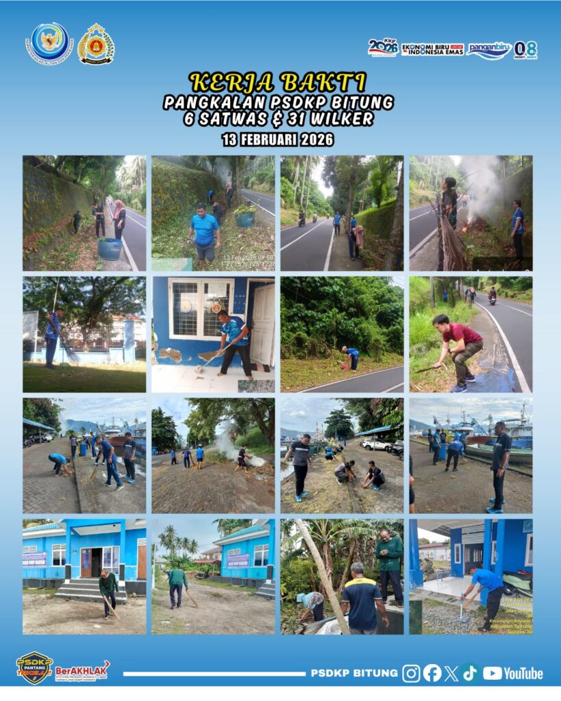 Kerja Bakti Pangkalan PSDKP Bitung