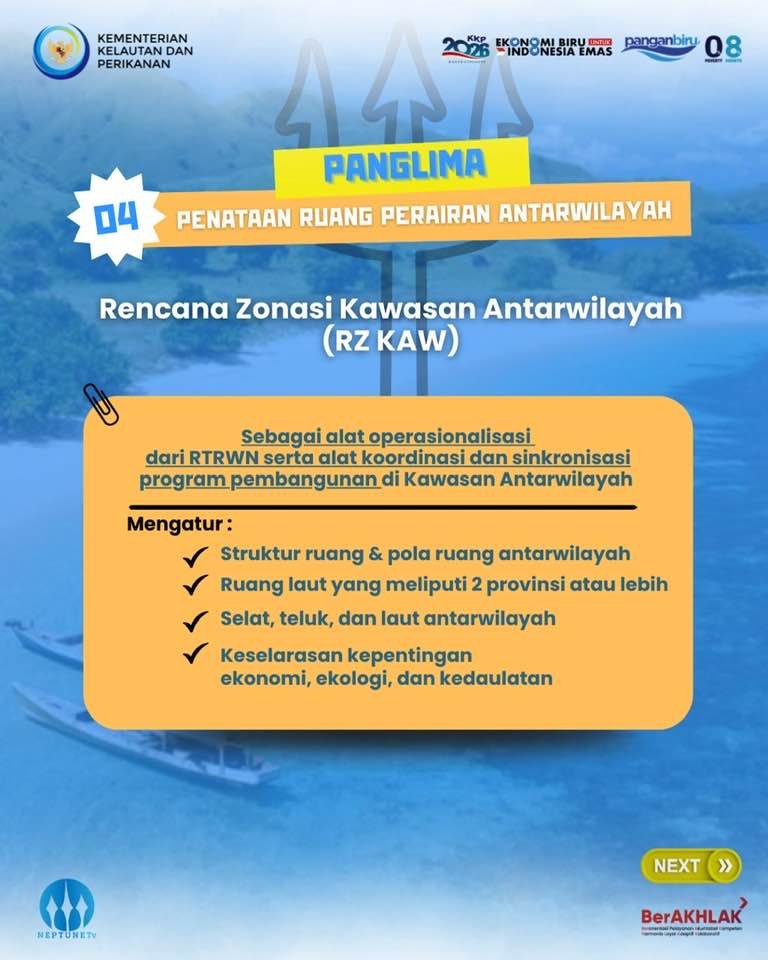 Dokumen Perencanaan Ruang Laut yang Menjaga Kedaulatan dan Keteraturan di laut Indonesia