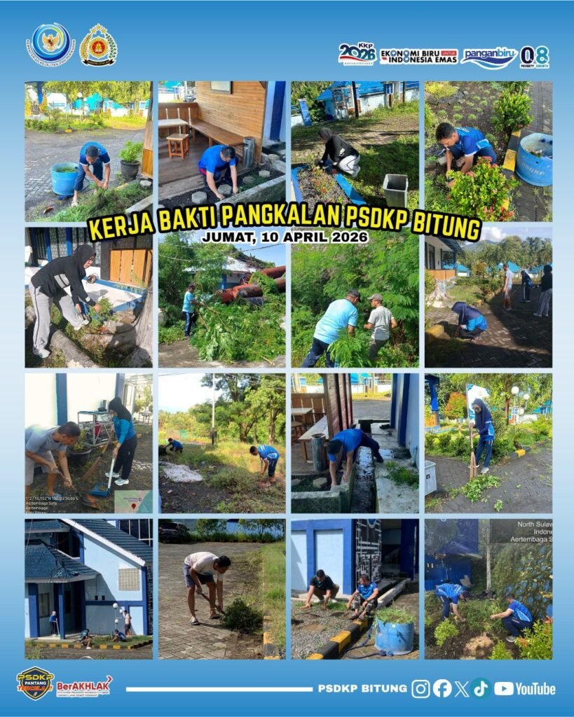 Kerja Bakti Pangkalan PSDKP Bitung