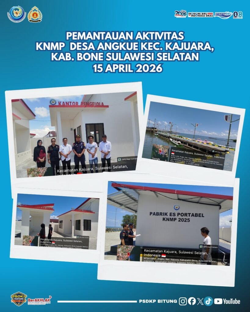 egiatan Pemantauan Kondisi Prasarana dan Operasional Kampung Nelayan Merah Putih (KNMP) Kabupaten Sinjai, Sulawesi Selatan