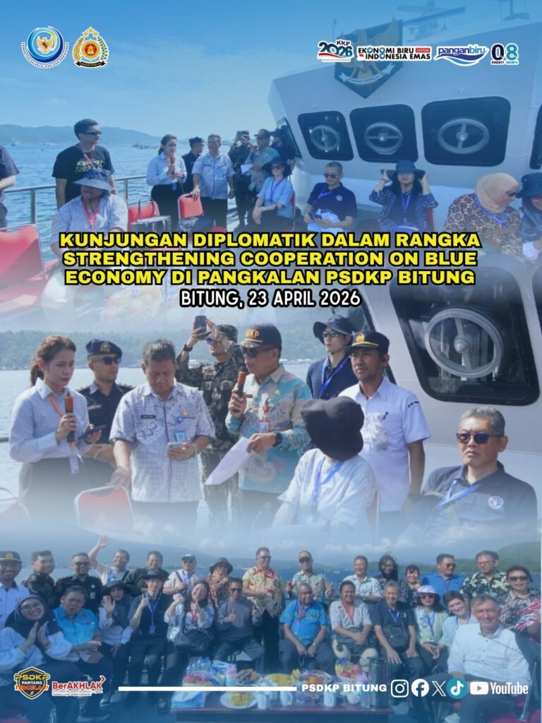 Kunjungan Diplomatik dalam Rangka Strengthening Cooperation on Blue Economy dilaksanakan di Pangkalan PSDKP Bitung