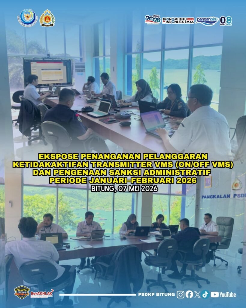 Ekspose Penanganan Pelanggaran Ketidakaktifan Transmitter VMS (On/Off VMS) dan Pengenaan Sanksi Administratif Periode Januari–Februari 2026